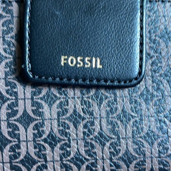 Fossil Madison Clutch brown/black wallet cardholder NWT - Picture 2 of 4